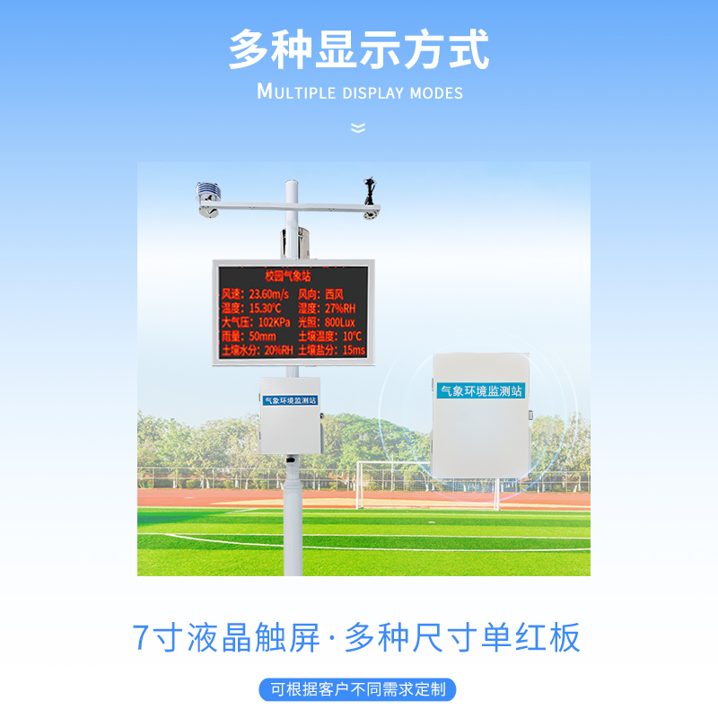 校園氣象站顯示大屏