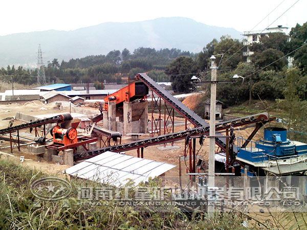 制砂生產(chǎn)線(xiàn)現(xiàn)場(chǎng)