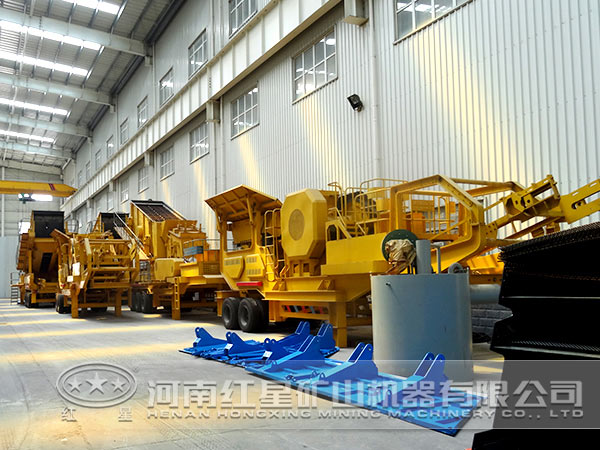 移動(dòng)破碎站生產(chǎn)車間