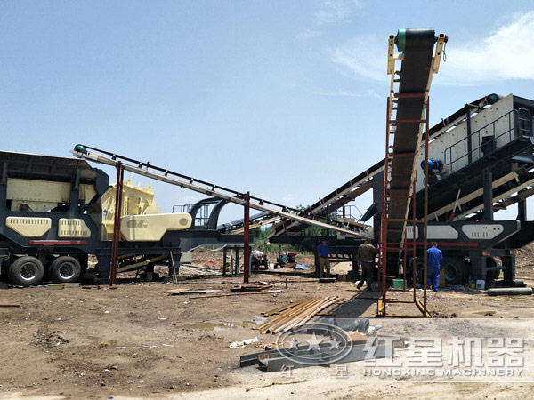 反擊破流動(dòng)嗑石機(jī)安裝現(xiàn)場
