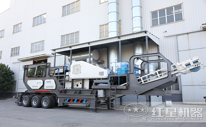 移動碎石機(jī)廠區(qū)