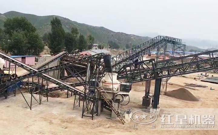 制砂生產(chǎn)線現(xiàn)場