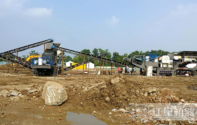移動式鵝卵石制砂生產(chǎn)線 移動式鵝卵石制砂生產(chǎn)線