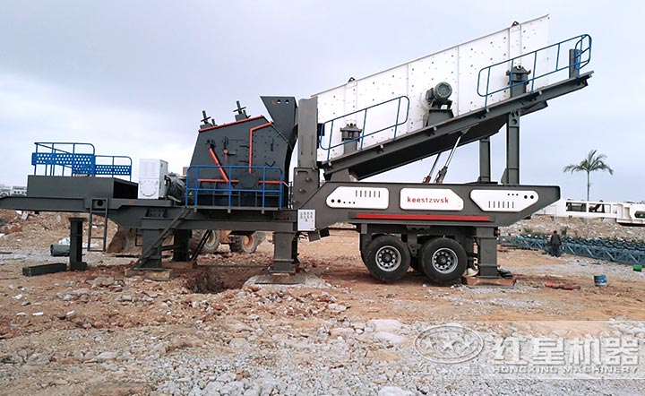 泉州車(chē)載移動(dòng)反擊式碎石機(jī)客戶現(xiàn)場(chǎng) 泉州車(chē)載移動(dòng)反擊式碎石機(jī)客戶現(xiàn)場(chǎng)